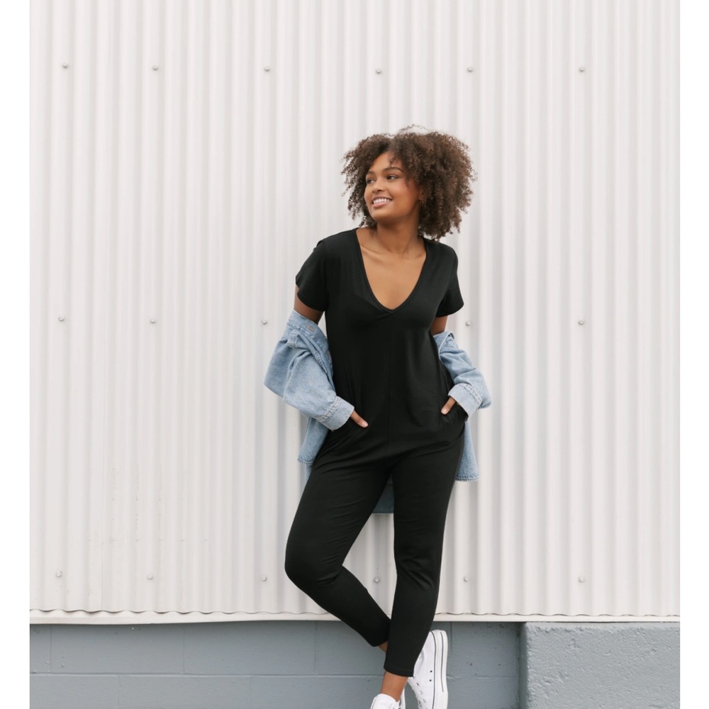 Smash + Tess Classic Black Jumpsuit